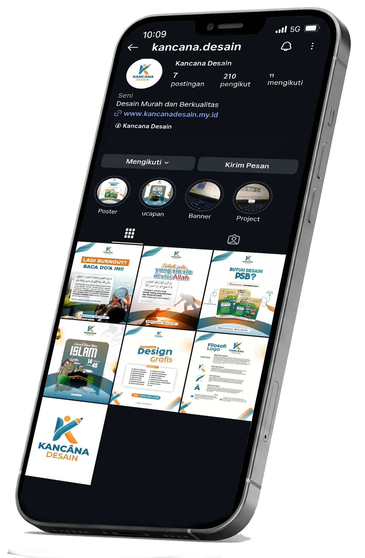 Mockup Instagram Kancana Desain